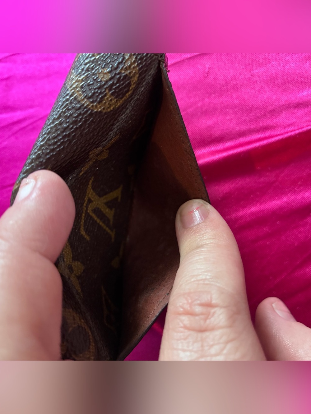LOUIS VUITTON MONOGRAM CARD HOLDER *FAIR CONDITION* - Picture 6 of 11